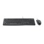 Kit Logitech MK120, tastatura cu fir standard, USB 2.0, mouse optic numar butoane/rotite scroll 3/1, negru