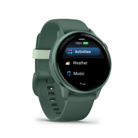 Ceas Garmin vívoactive 6 display AMOLED, dimensiune afisaj 30.4 mm, rezolutie afisaj  390 x 390 pixeli, memorie 8GB, autonomie p