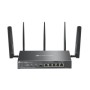 Omada 4G+ Cat6 AX3000 Gigabit VPN Gateway with 4-Port PoE+ PORT: 1× Gigabit SFP WAN/LAN Port, 1× Gigabit RJ45 WAN Port, 4× Gigab