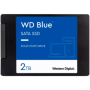SSD WD Blue 2TB SATA 6Gbps, 2.5", 7mm, Read/Write: 560/530 MBps, IOPS 95K/84K, TBW: 500