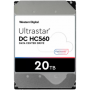 HDD Server WD/HGST Ultrastar 20TB DC HC560 (3.5", 512MB, 7200RPM, SATA 6Gbps, 512E SE NP3), SKU: 0F38755
