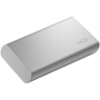 SSD Extern LaCie Portable SSD 2TB, USB 3.2 Gen2 Type C, Rescue Data Recovery Services 3 ani, Moon Silver