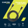 CANYON СFI-12, cable Type C to lightning ,5V3A, 9V2.22A ,PD20W, power cord:18AWG*4C, Signal cord:28AWG*4C, data transfer speed:3