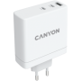 CANYON H-140-01, Wall charger with 1USB-A, 2 USB-C. Input:100-240V~50/60Hz, 2.0A Max. USB-A Output: 5V /9V /12V/20V /28V Max Out