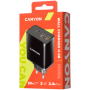 CANYON H-08 Universal 3xUSB AC charger (in wall) with over-voltage protection(1 USB-C with PD Quick Charger), Input 100V-240V, O