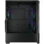 COUGAR | Duoface RGB Black | PC Case | Mid Tower / Airflow Front Panel / 2 x 140mm & 1x 120mm ARGB Fans incl. / TG Left Panel
