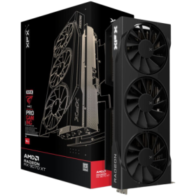 XFX Swift AMD Radeon RX 9070XT Triple fan Gaming Edition with 16GB GDDR6 HDMI 3xDP, AMD RDNA 4