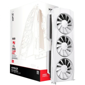 XFX Quicksilver AMD Radeon RX 9070XT White Gaming Edition with 16GB GDDR6 HDMI 3xDP, AMD RDNA 4