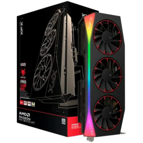 XFX Mercury AMD Radeon RX 9070XT OC Magnetic Air Edition with RGB 16GB GDDR6 HDMI 3xDP, AMD RDNA 4
